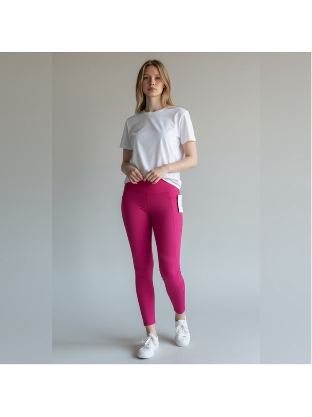 🏷️ NWT Tonic Elevar Made in Canada Fushia Yoga Leggings